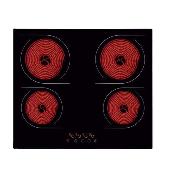 Quality Framless 4 Zone Touch Control LED Ceramic Glass Induction Cooktop wholesale