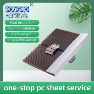 Composite Co Extrusion U-locking Polycarbonate Facade U Shaped Panel Curtain