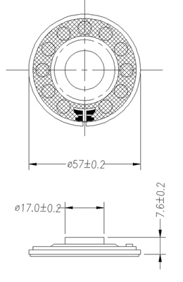 32mm mylar speaker DXI32N-A 32*3.5mm DVD speaker Tablet Speaker