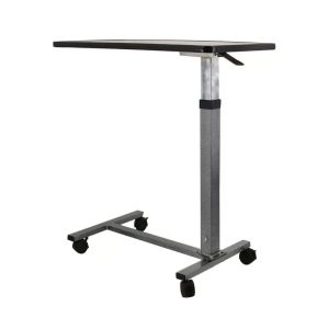Cheap Portable Over Bed Table with Locking Wheels and Adjustable Height Perfect for Hospital and Home Care for sale