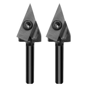Cheap Wood Cutter Tools Replaceable Carbide Inserts Spoilboard Bit 60 Degree Engraving Milling Cutter CNC V Type Router Bit for sale