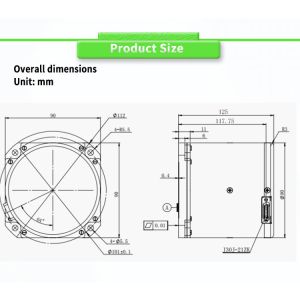 15W UNIVO UBTS500Y Fiber Optic Gyroscope Precise Speed Detection for Railway
