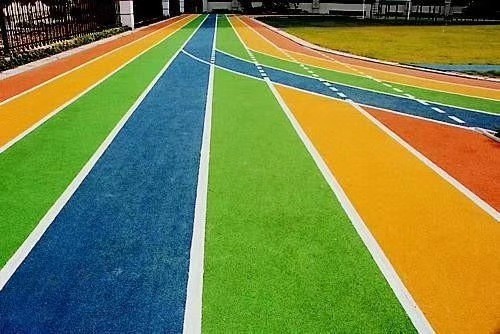 3mm Rubber Jogging Track Colored Granules EPDM Runway