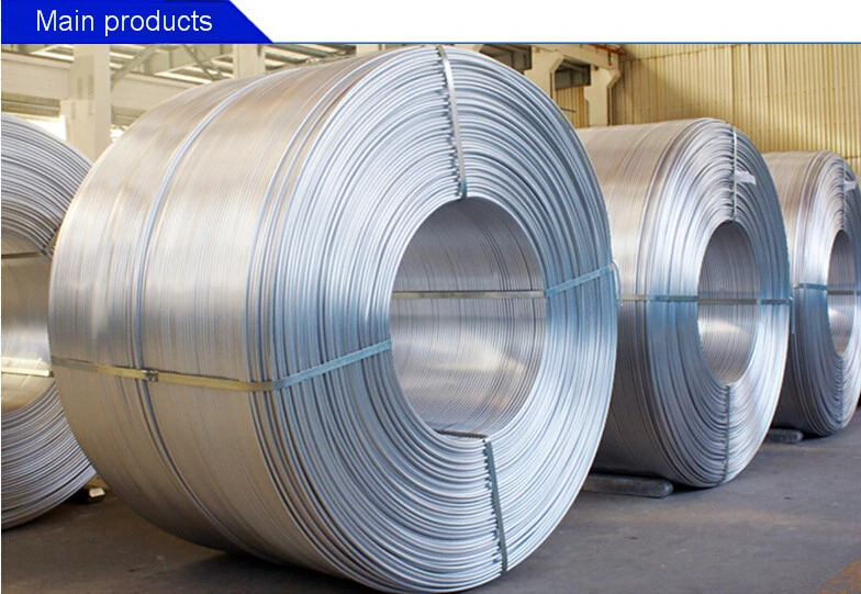 Hard Drawn Aluminum Wire Rod 8mm 9.5mm 1050 1060 1100 1350 Aluminum Wire Rod Manufacture for Electrical Purposes