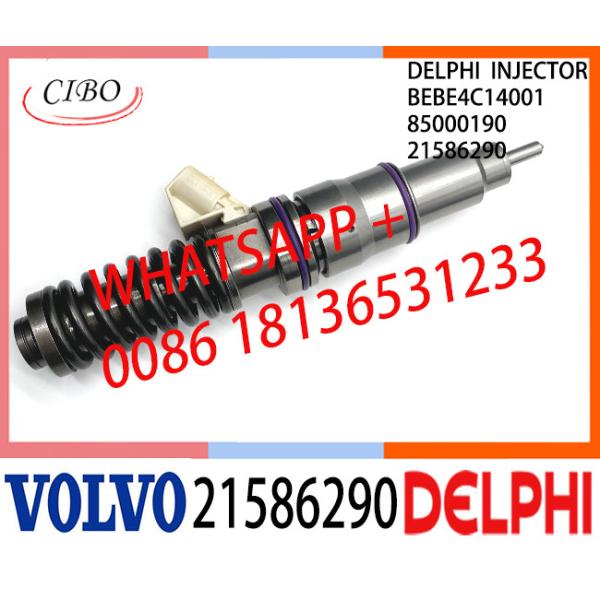 21586290 BEBE4C14001 85000190 Common Rail Fuel Diesel Injector BEBE4C14001 85000190 21586290 E1 for VOL 9.0 LITRE TRUC