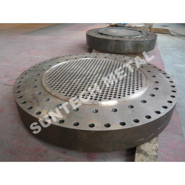 Quality Drilled B265 Gr2 / SA105 Explosion Bonded Clad Plate Tubesheet for Heat Exchangers wholesale