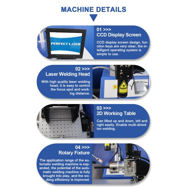 Water Cooling Automatic Laser Welding Machine For Stainless Steel With Microscope