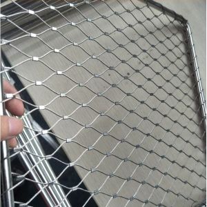 316 Stainless Steel Rope Wire Mesh 100x100mm for Stair Railing