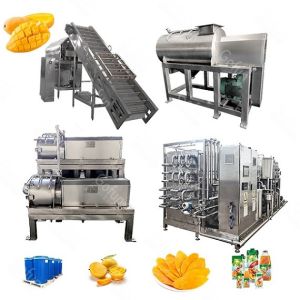 5T/H All In One Mango Juice Processing Machine 200KW Fruit Wash Machine