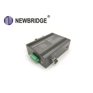 Industrial PoE Ethernet Switch Media Converter DC10-58V With SFP Port / DIN Rail