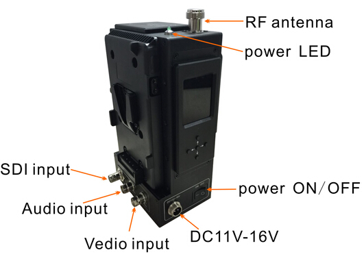 5W COFDM Wireless Video Transmitter 300-900MHz 10-15km Range