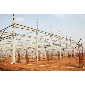 Galvanized Light Construction Steel Structure Prefabricated With Fast Constructi