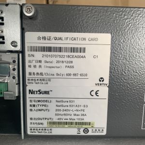 China Vertiv 48V 90A Embedded DC Power Supply System Emerson Netsure 531 A31-S3 With R48-2000A3 R48-2000e3 Rectifier Module on sale China Vertiv 48V 90A Embedded DC Power Supply System Emerson Netsure 531 A31-S3 With R48-2000A3 R48-2000e3 Rectifier Module on sale