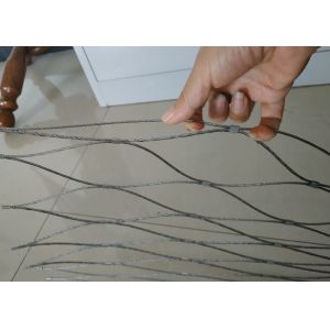SUS316 Flexible Stainless Steel Cable Mesh 4.0mm Corrosion Proof