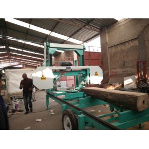 MJ1600 Portable Horizontal Band saw mill wood cutting diesel powered machine