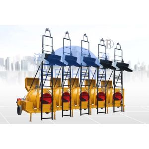 JZR350 Diesel Concrete Mixer Machine With Hydraulic Lift Ladder