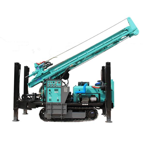 Quality 280m Crawler Borehole Drill Machine With Air Compressor Water Well Drilling Rig wholesale
