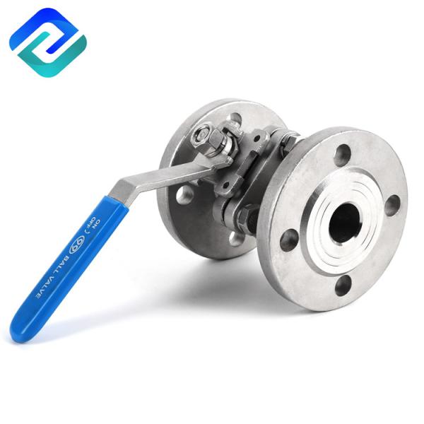 Quality PN16 Full Port 1 / 2inch 2PC Flanged Casting Ball Valve wholesale