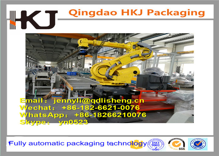 Full Automatic Box Palletizing Robot For Cartons / Bags Stacking With Pallet