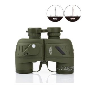 Porro 10x50 Binoculars Bak4 Prism Telescope With Rangefinder Equipment