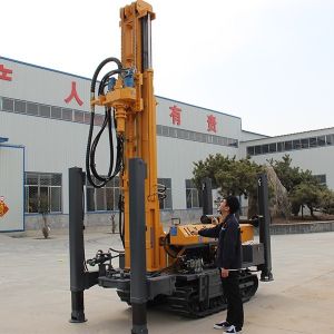 Borehole Water Well Drill Rig Dual Motor Rotating
