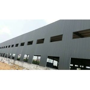 Galvanized H Type Beams & Columns Poultry Farm Structure With Roof Easy To