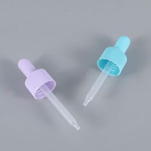 Custom Color 18mm 24mm Ribbed PP Plastic Dropper With Plastic Pipette Profession