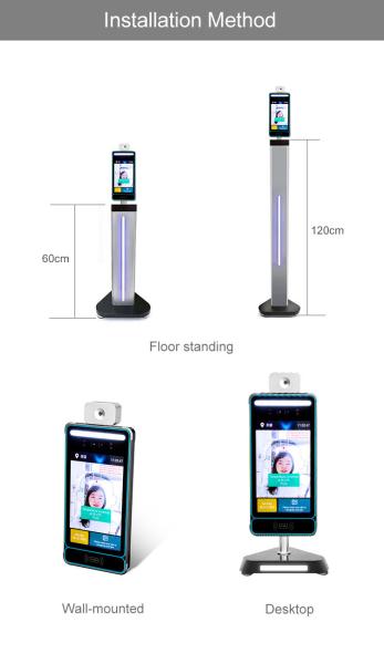 24000pcs Face Recognition Attendance and Temperature Measure Smart Security