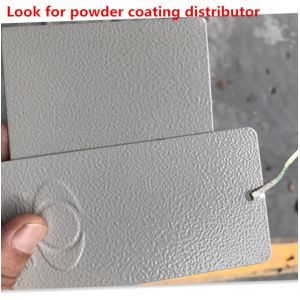 Low Curing Ral7032 Textured Hybrid Low Curing Epoxy Polyester Powder Coat For