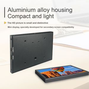 Aluminium Shell 4.3 Inch LCD Monitor 800x480 Capacitive 5 Point Touch Monitor