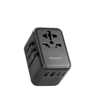 Cheap Essager 2023 Travel New Product Phone Accessories Quick Charging 3 USB-C 2 USB-A Portable Travel 65w Charger for sale