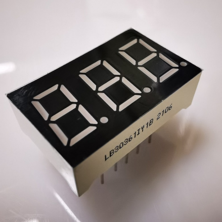 Cheap 7 Segment 3 Digit 9.2mm Super Bright Amber LED Display Common Anode for Panel Meter for sale