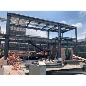 Customize H Beam Q355B Steel Structure Garage Frame