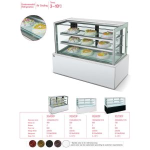 Upright 50HZ Cake Display Refrigerator Multiscene Wear Resistant