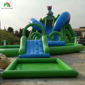 Cheap Tarpaulin Inflatable Water Slide Commercial Giant Adult Amusement Park Water Slides for sale