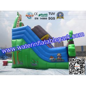 Custom Animal Inflatable Slide / Inflatable Dry Slide with Fire Resistant