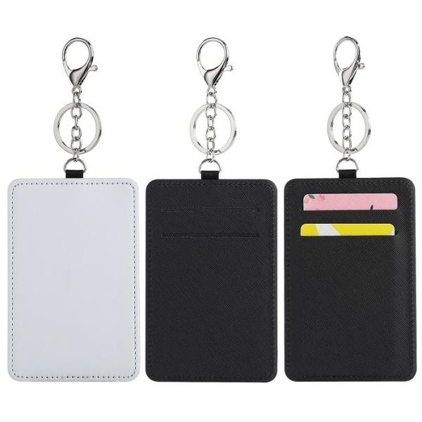 Sublimation Custom Blank ID Card Holder Luggage Tag Keychain Diy Custom Pu