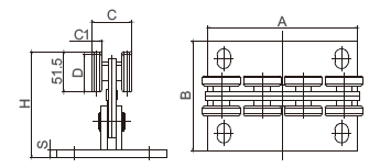 Steel automatic iron Gate accessories