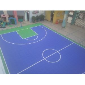 Kids Playground Interlocking Sports Flooring System Environmentally Friendly