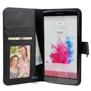 Protective pu leather wallet Cover Case +TPU case for LG G3