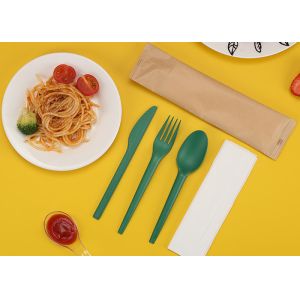 Disposable Biodegradable Single Use Compostable Utensil Cutlery Knife Fork Spoon