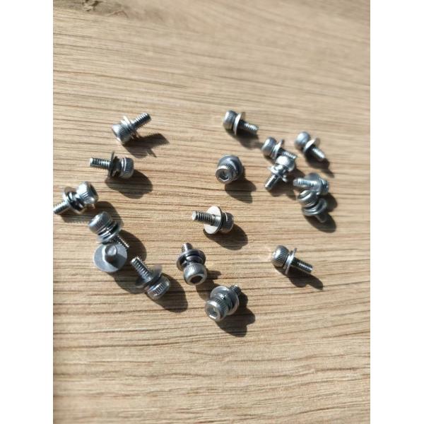 Quality Little Size SEMS Screw / Combination Screw Composed of Allen Cap Head Screw , A Flat Wahser & a Spring Washer wholesale