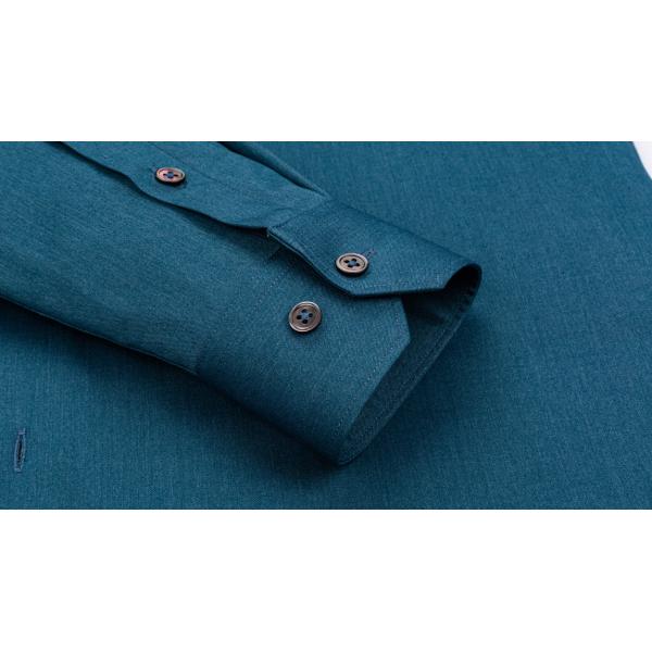 90% Goose Down Three-proof Fabric Solid Long Sleeve Dress Shirts for Men by LCBZ OEM