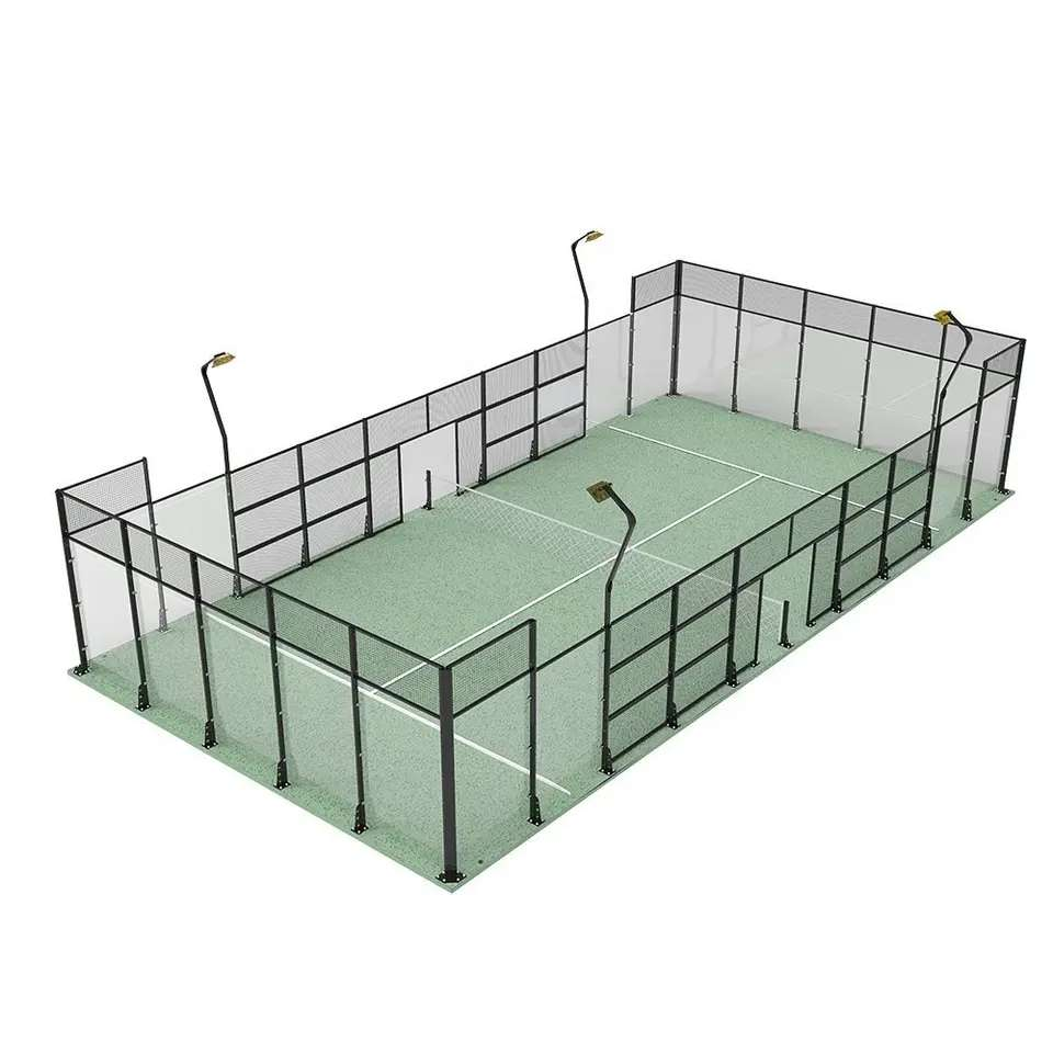 Padel court in use