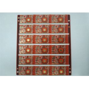 4L Rigid Printed Circuit PCB&Industrial Control Board Red Soldermask White