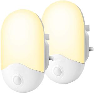 China 15lm*2 100000h Plug In Motion Sensor Light With Dusk To Dawn Photocell Sensor on sale