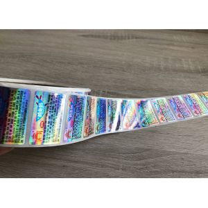Customized self adhesive PET hologram laser anti counterfeit label