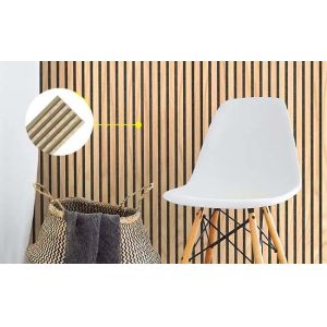 12mm Thickness Polystyrene Wall Panel Laminated Wood Garin Color