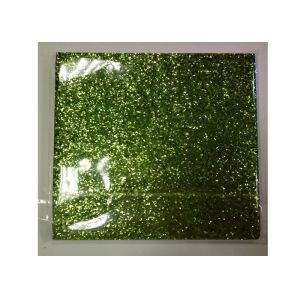 Light Green Frosted Chunky Glitter Fabric 0.55mm Thickness For Shoes And