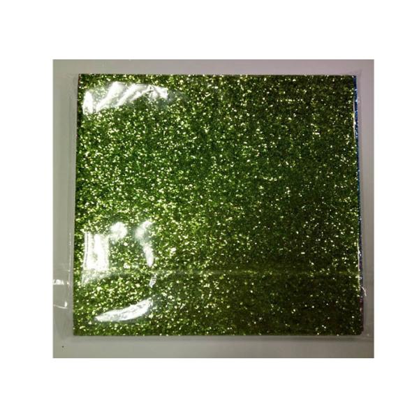 Light Green Frosted Chunky Glitter Fabric 0.55mm Thickness For Shoes And
